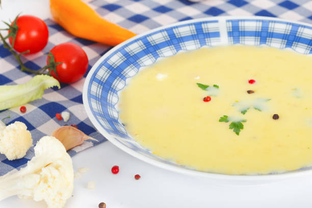 istock Homemade cauliflower soup 889398756