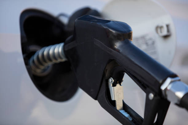 istock at gas station being filled with fuel 889402112
