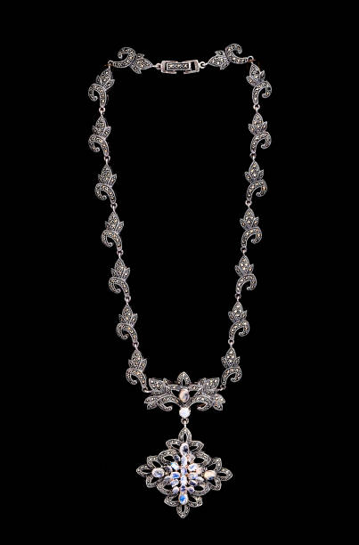 istock Jewelry on a black background 889408124