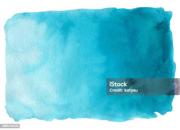 Abstrakte Aquarell Hand Gezeichneten Hintergrund Stock Vektor Art und mehr Bilder von Wasserfarbe - Wasserfarbe, Aquarell, Blau