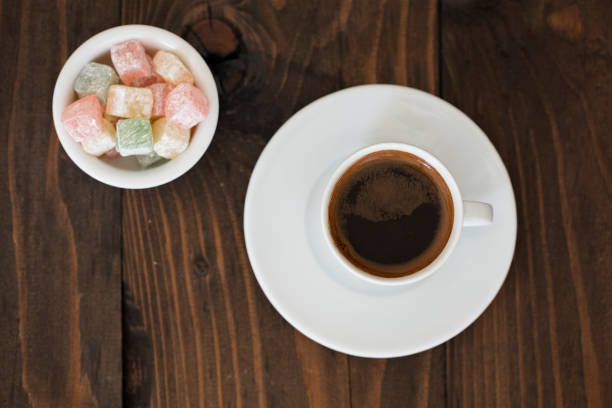 istock turkish coffee and turkish delights 889417990