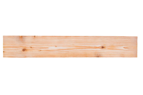 istock Brown wooden board with natural striped pattern for background, wooden surface for add text or design decoration. isolated on white background with clipping path. 889418128