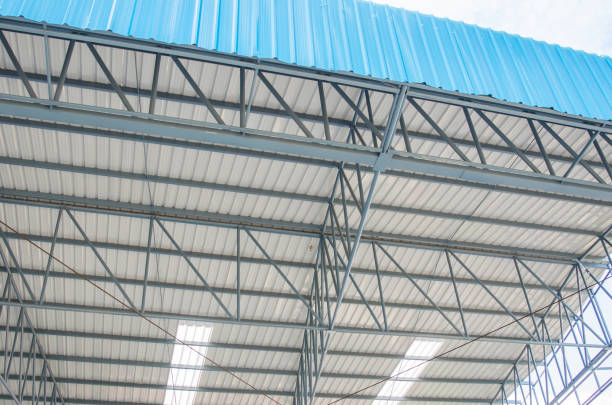 istock ceiling of the warehouse building 889424868