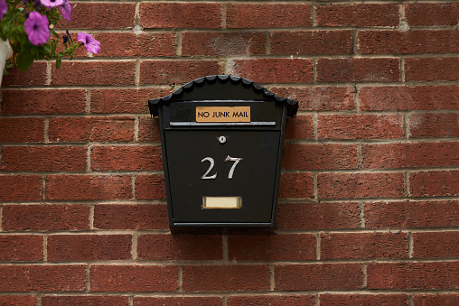 Full length shot of a letter box on a wall