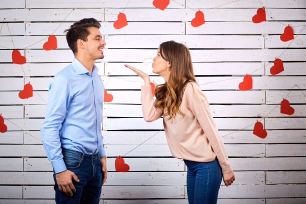 istock Young couple on Valentine's Day. 889446306