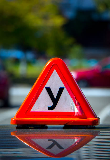 istock Sign educational car on the roof 889451174