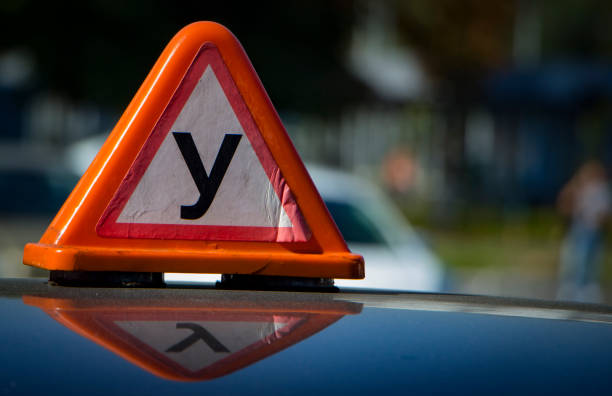 istock Sign educational car on the roof 889451280