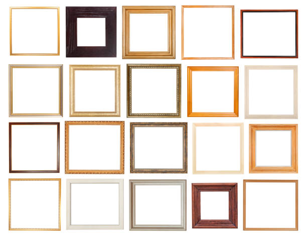 istock set of square wooden picture frames isolated 889463342