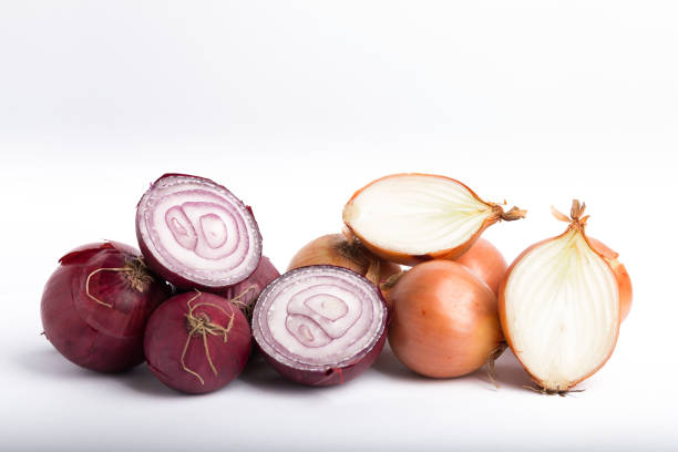 onions isolated on a white background