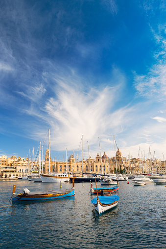 Vittoriosa Yacht  Marina from Senglea Waterfront, Malta