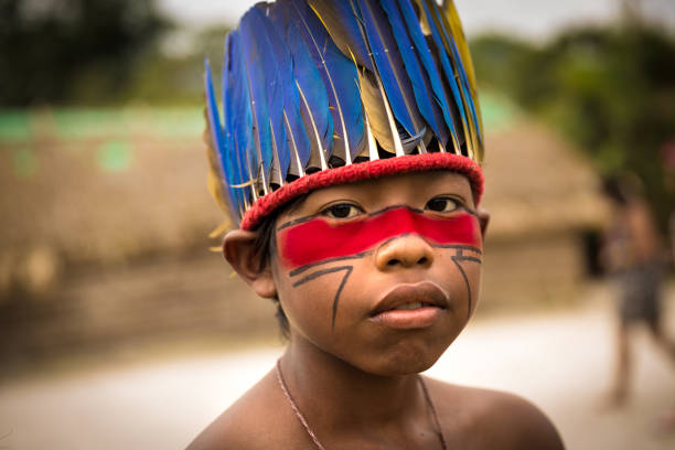 istock Children from Tupi Guarani tribe in Manaus, Brazil 889470708