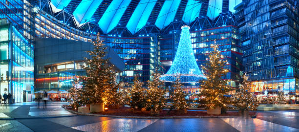 istock Christmas decorations at Potsdammer Square in Berlin 889473140