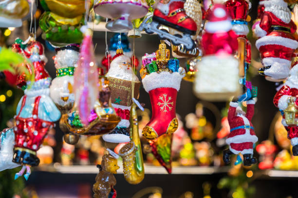istock Christmas decorations on the market in Berlin, Germany. 889476618