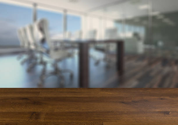istock Natural flooring. Design background. Empty wooden table. 889506792
