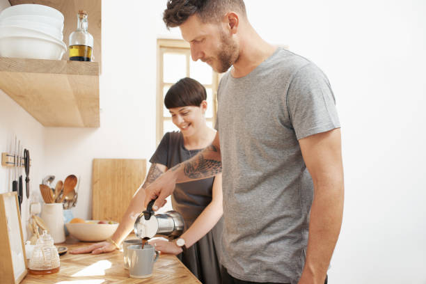 istock Serving morning coffee at home 889507848