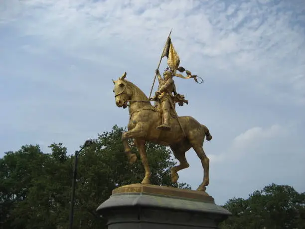 Photo of Joan of Arc statue at Philadelphia