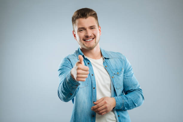 istock Handsome brunette being satisfied with result 889538258