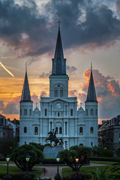 istock St. Louis cathedral in New Orleans at sunset 889544352