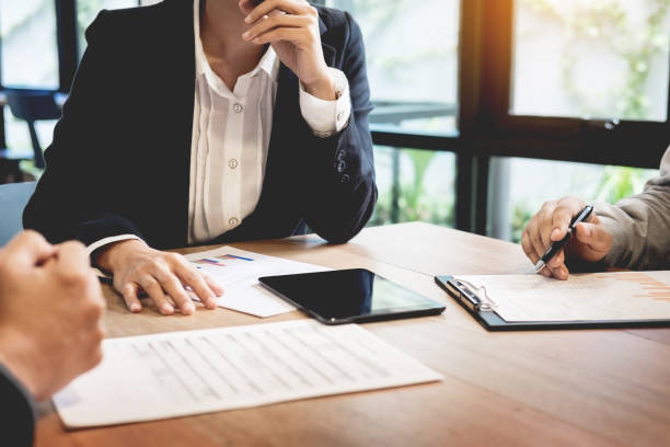 istock Business People Discussing In Meeting At Office 889548764