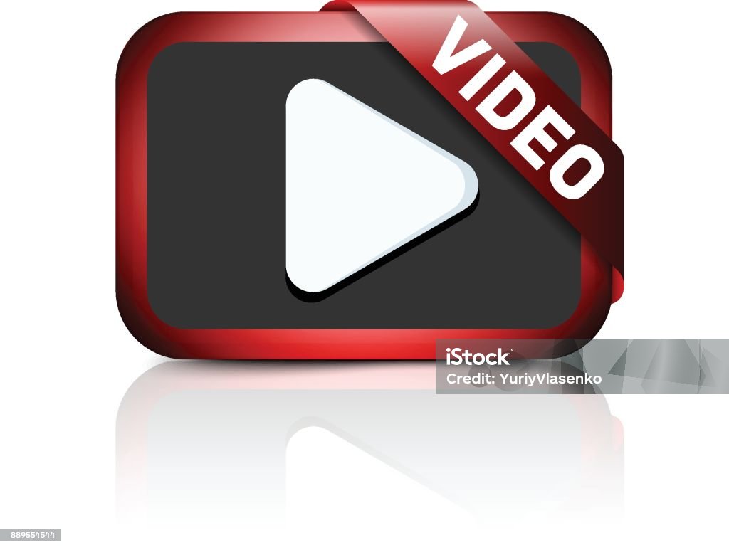 Googlevideo Play Button Play Video Button Illustration Stock Illustration - Download Image Now ...