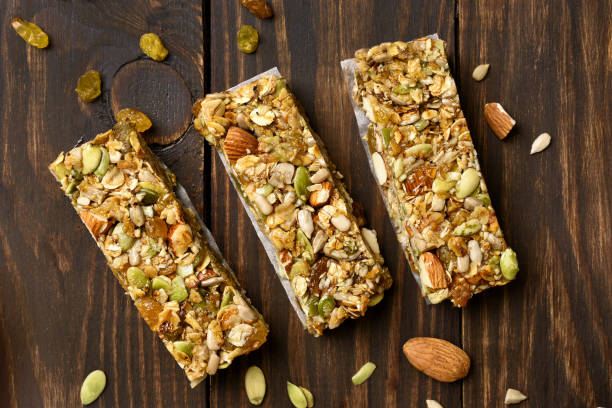istock Cereal granola bar. Energy snack 889563980