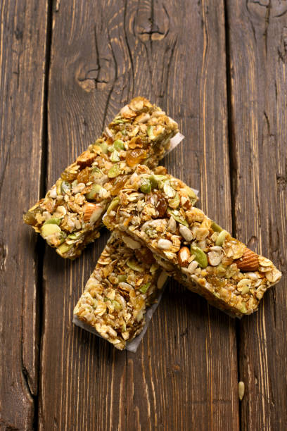 istock Cereal granola bar. Energy snack 889563986