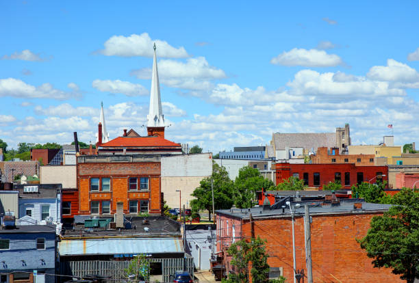 istock Downtown Jackson, Michigan Skyline 889579394