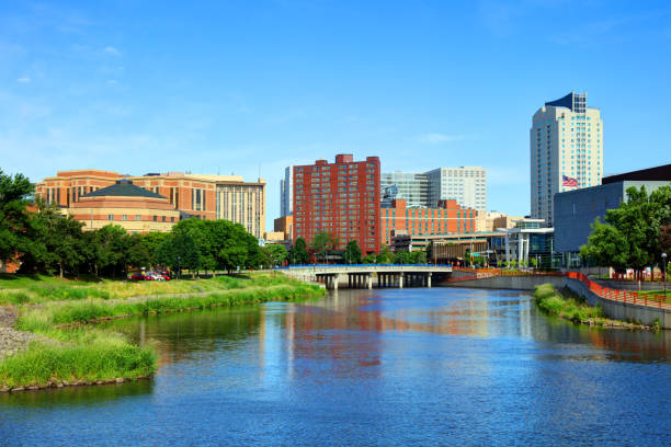 Downtown Rochester, Minnesota Skyline Rochester is a city in the U.S. State of Minnesota and is the county seat of Olmsted County. minnesota stock pictures, royalty-free photos & images