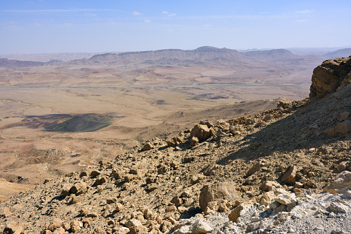 Makhtesh Ramon is a geological feature of Israel's Negev desert
