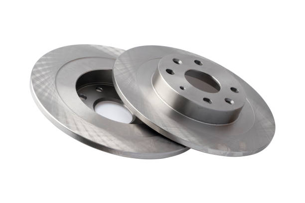 istock New car brake disc and brake linings on white background 889581780