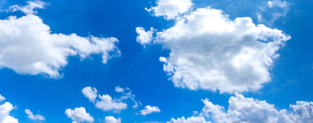 istock fluffy cloud is floating in the blue sky 889584676