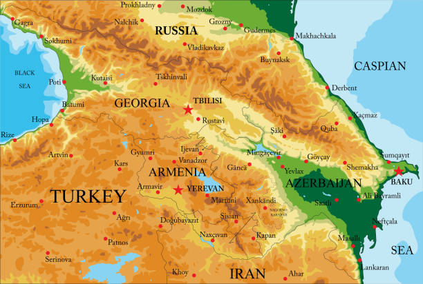 Chechen Country Map 100+ Chechnya Map Stock Photos, Pictures & Royalty-Free Images - iStock