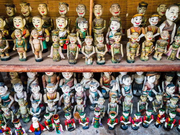 istock Water puppet dolls in Hanoi, Vietnam 889592110