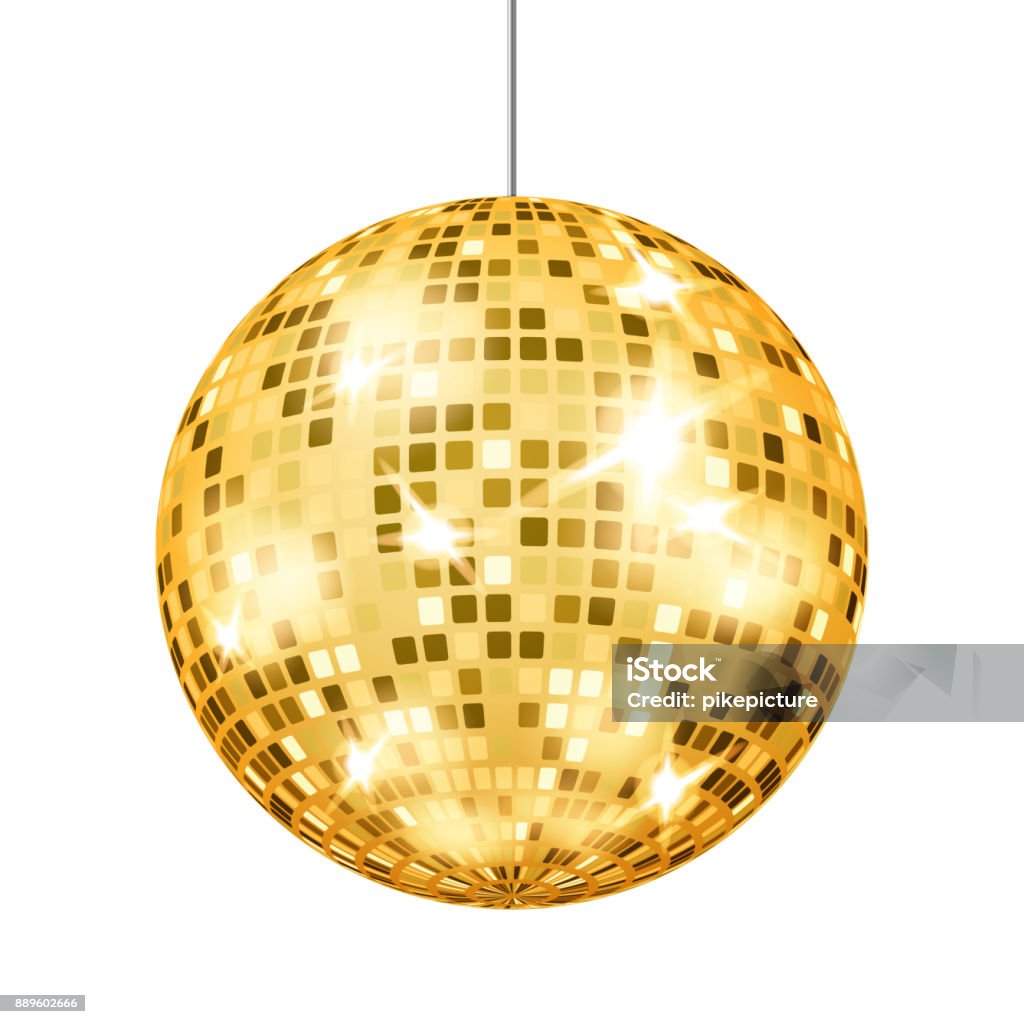 Minge Svg Ilustrații de stoc cu Gold Disco Ball Vector Dance Club Retro Party ...