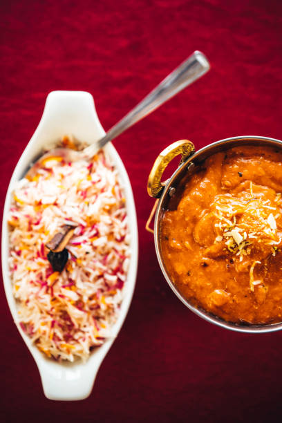 istock Butter chicken curry inside Karahi Indian Serving Dishes. North Indian food 889609582