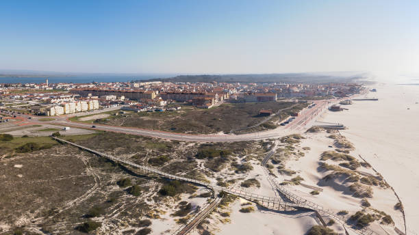 istock Aerial view of Torreira beach 889615840