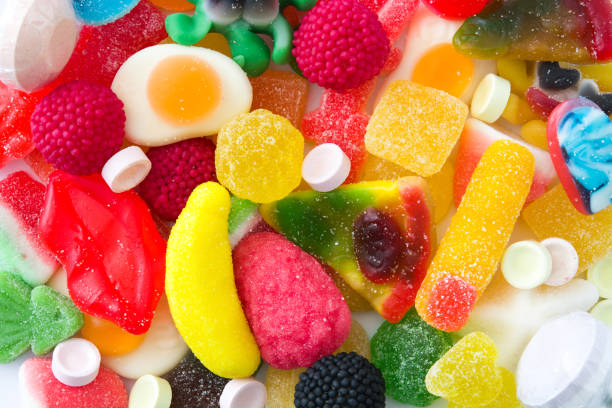 istock Colorful childs sweets and treats 889621156