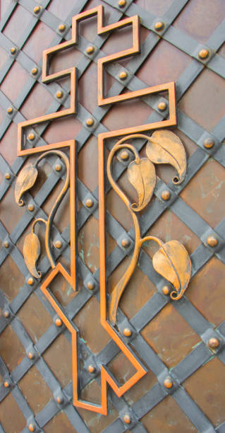 istock close-up of forged element, vintage fence 889640890