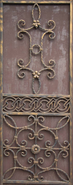 istock close-up of forged element, vintage fence 889641692
