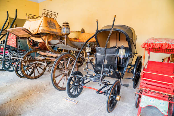istock Colorful maharajas' coaches in India 889654194