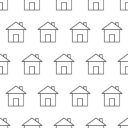 blanco y negro de la casa icono galería de imágenes vector gratis