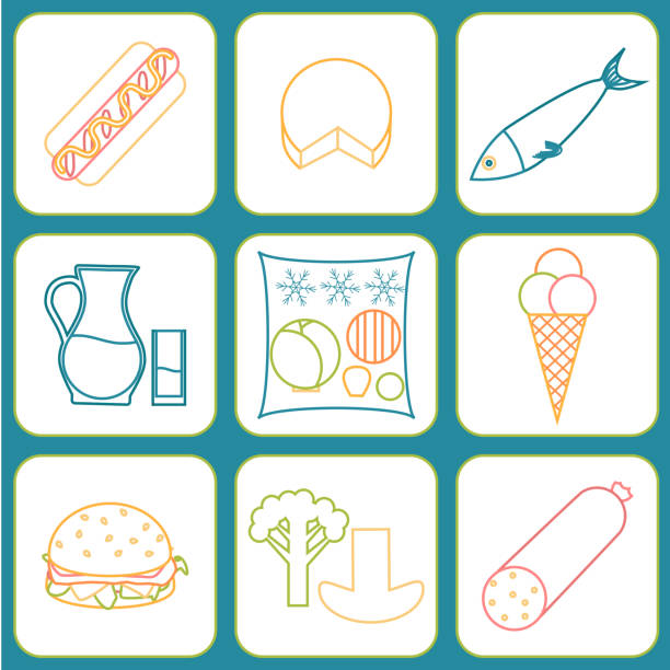 illustrazioni stock, clip art, cartoni animati e icone di tendenza di listeria cibo contaminato - listeria