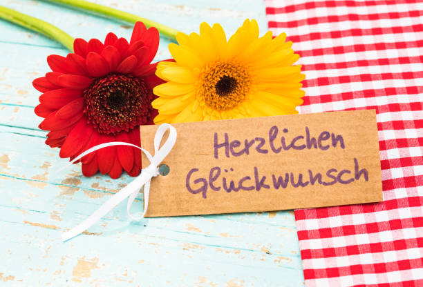 istock Beautiful flowers with greeting card for congratulation 889703048