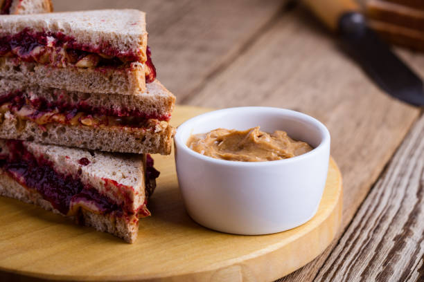 istock Peanut butter and jelly sandwich 889703798