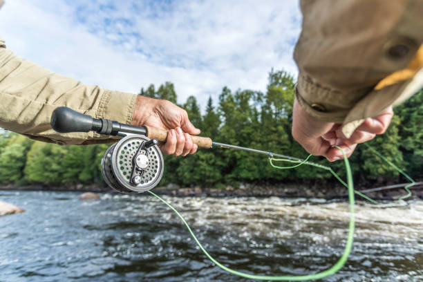 istock POV Senior Man Fisherman Fly Fishing in A River 889727608