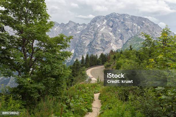 Rossfeld Panoramastraße Über Die Berge Zwischen Deutschland Und Österreich Stockfoto und mehr Bilder von Alpen