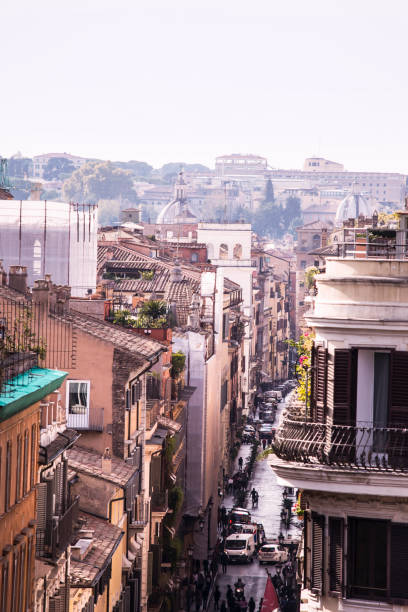 istock view from above of a building in Rome 889749350