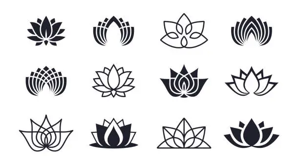 Vector illustration of Lotus Blossoms