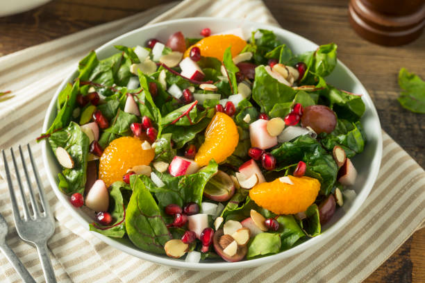 istock Raw Organic Winter Chard Salad with Oranges 889774366