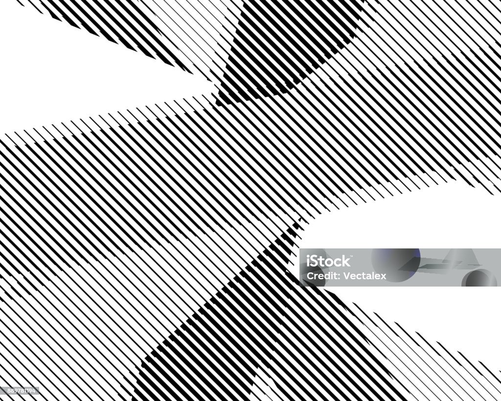 Mapa de bits de trama de semitonos líneas retro fondo negro blanco patrón papel pintado rayas - arte vectorial de Patrones visuales libre de derechos